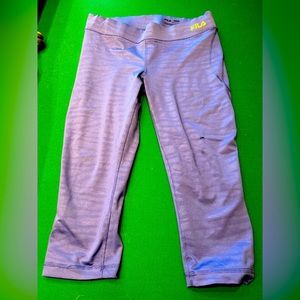 Fila periwinkle cropped workout leggings – size medium